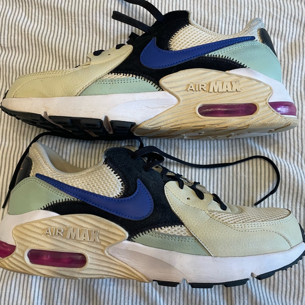 Nike Air Max Excee Fossil Hyper Blue Shoes Women's Fossil Size 10
